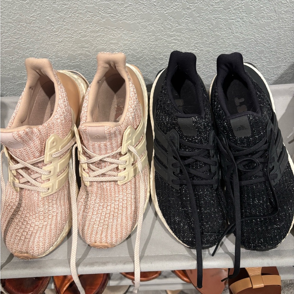 Adidas Women's Sneakers - Pink and Black